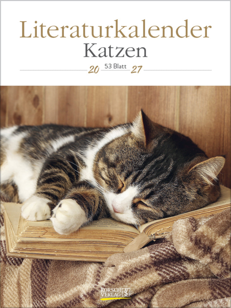 Literaturkalender Katzen 2027 (Korsch Verlag)