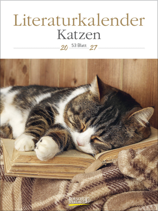 Literaturkalender Katzen 2027 (Korsch Verlag)