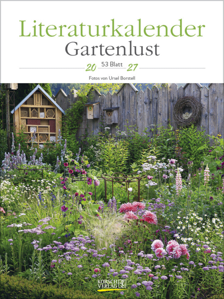 Literaturkalender Gartenlust 2027 (Korsch Verlag)