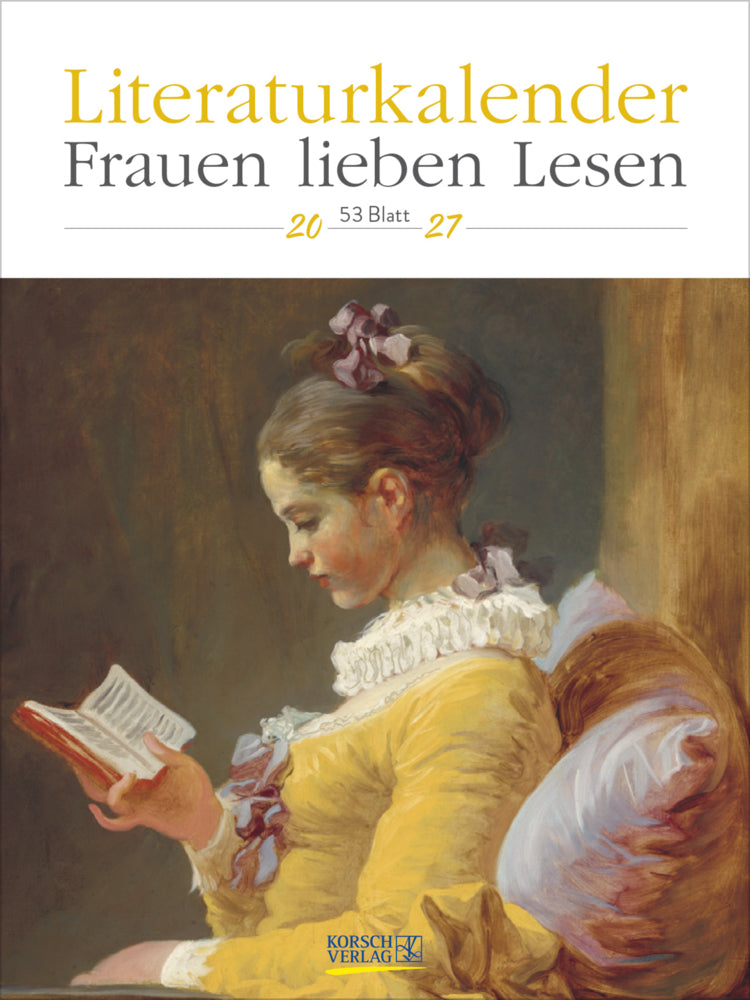 Literaturkalender Frauen lieben Lesen 2027 (Korsch Verlag)