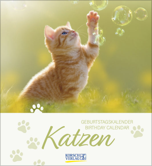 Geburtstagskalender Katzen (Korsch Verlag)