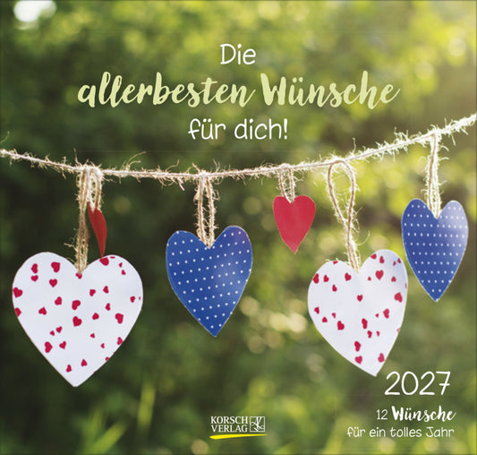 Die allerbesten Wünsche für dich 2027 (Korsch Verlag)