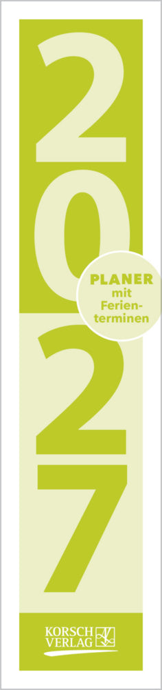 Streifenplaner Compact Grün 2027 (Korsch Verlag)
