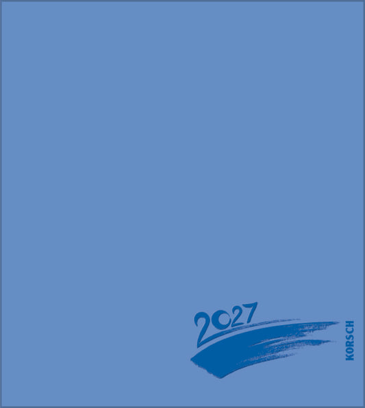 Foto-Malen-Basteln Bastelkalender blau 2027 (Korsch Verlag)