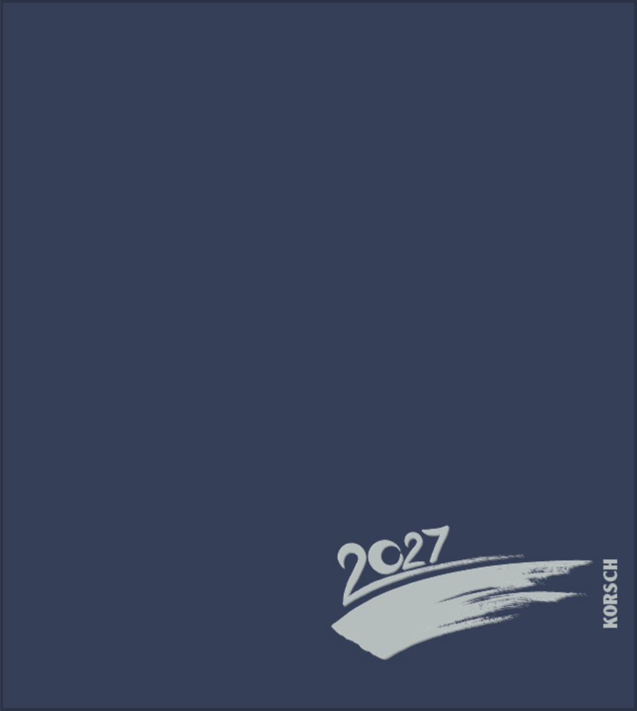 Foto-Malen-Basteln Bastelkalender dunkelblau 2027 (Korsch Verlag)