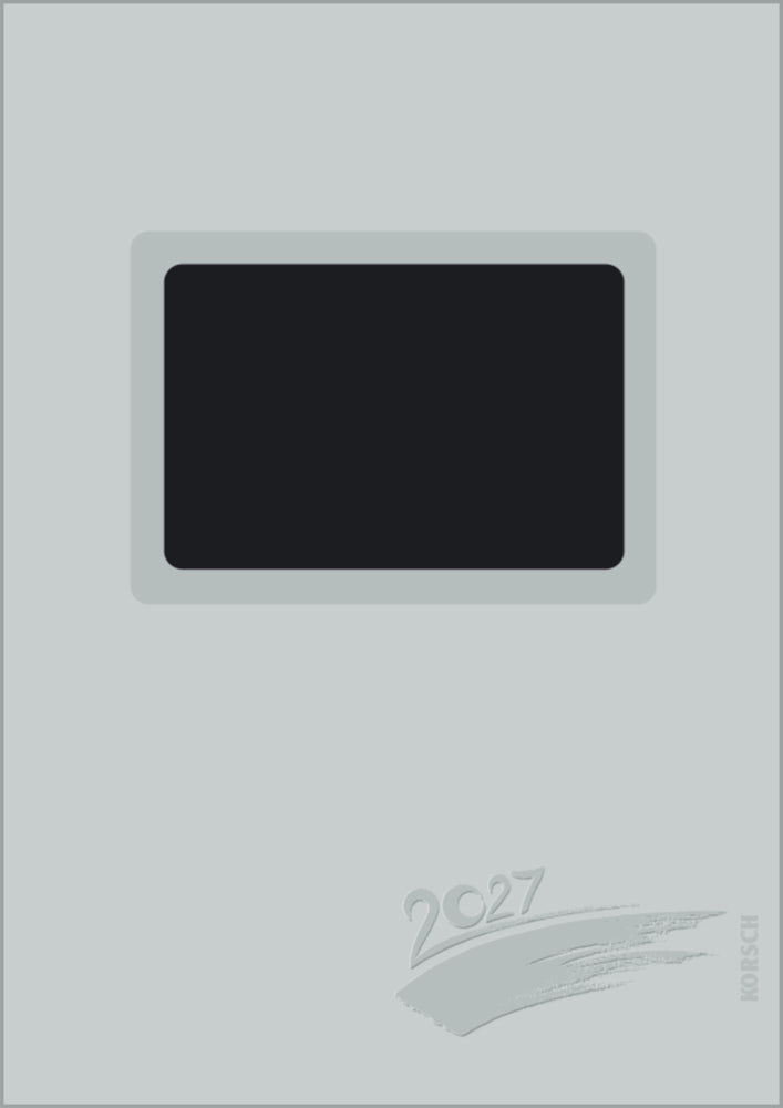 Foto-Malen-Basteln A4 silber gestanzt mit Folienprägung 2027 (Korsch Verlag)