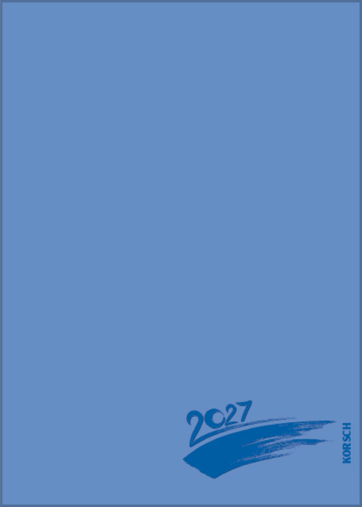 Foto-Malen-Basteln Bastelkalender A5 blau 2027 (Korsch Verlag)