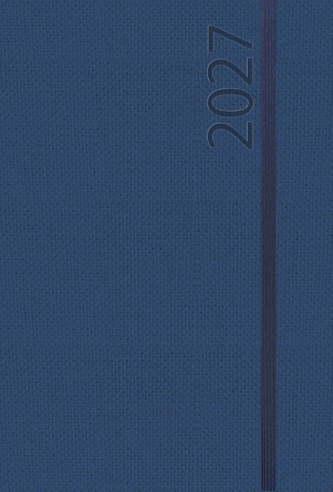 Buchkalender Wochentimer Spirale dunkelblau 2027 (Korsch Verlag)