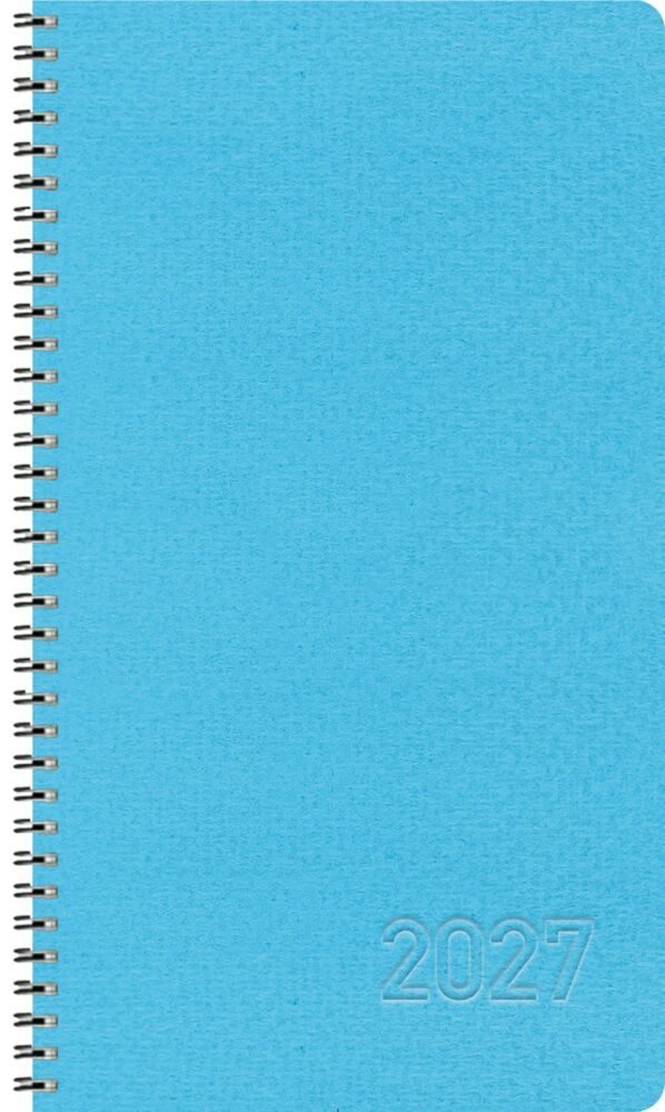 Taschenkalender Wochentimer Small Blau 2027 (Korsch Verlag)