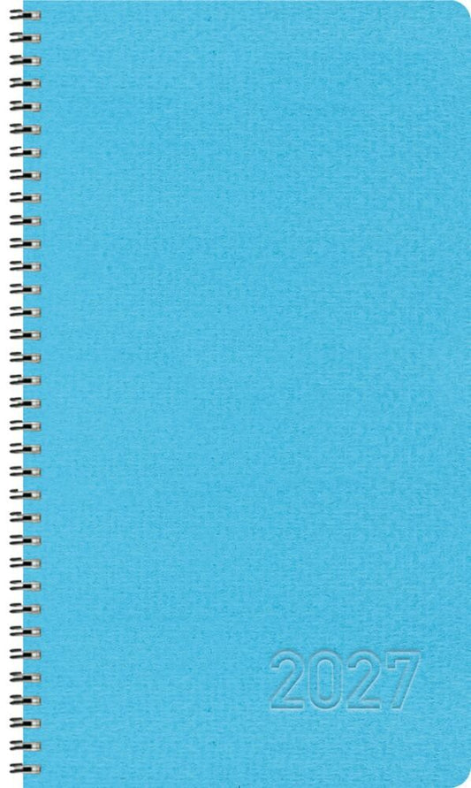 Taschenkalender Wochentimer Small Blau 2027 (Korsch Verlag)