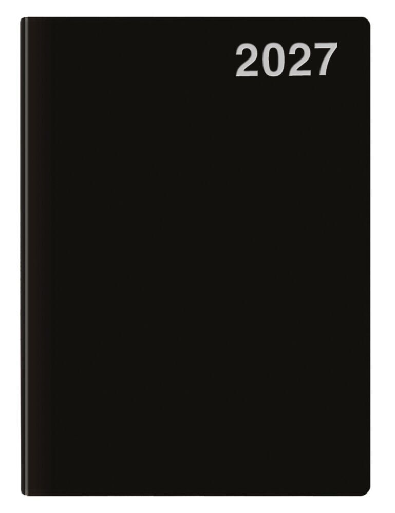 Mini-Timer PVC schwarz 2027 (Korsch Verlag)