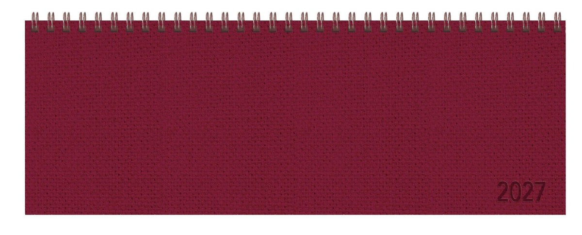 Tischkalender quer Professional Premium 2027 rot (Korsch Verlag)