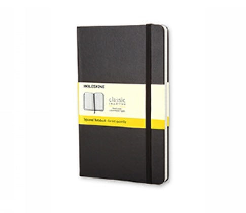 Moleskine Notizbuch, Large/A5, Kariert, Hard Cover, Schwarz