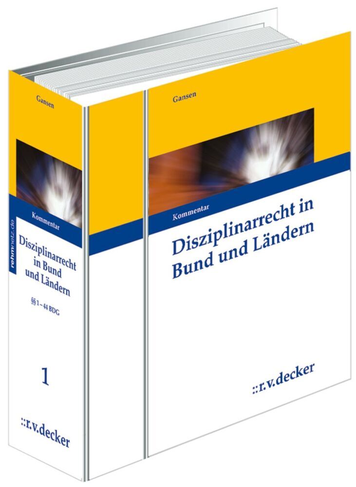 Disziplinarrecht in Bund und Ländern, Kommentar, 4 Ordner zur Fortsetzung (Franz W. Gansen)