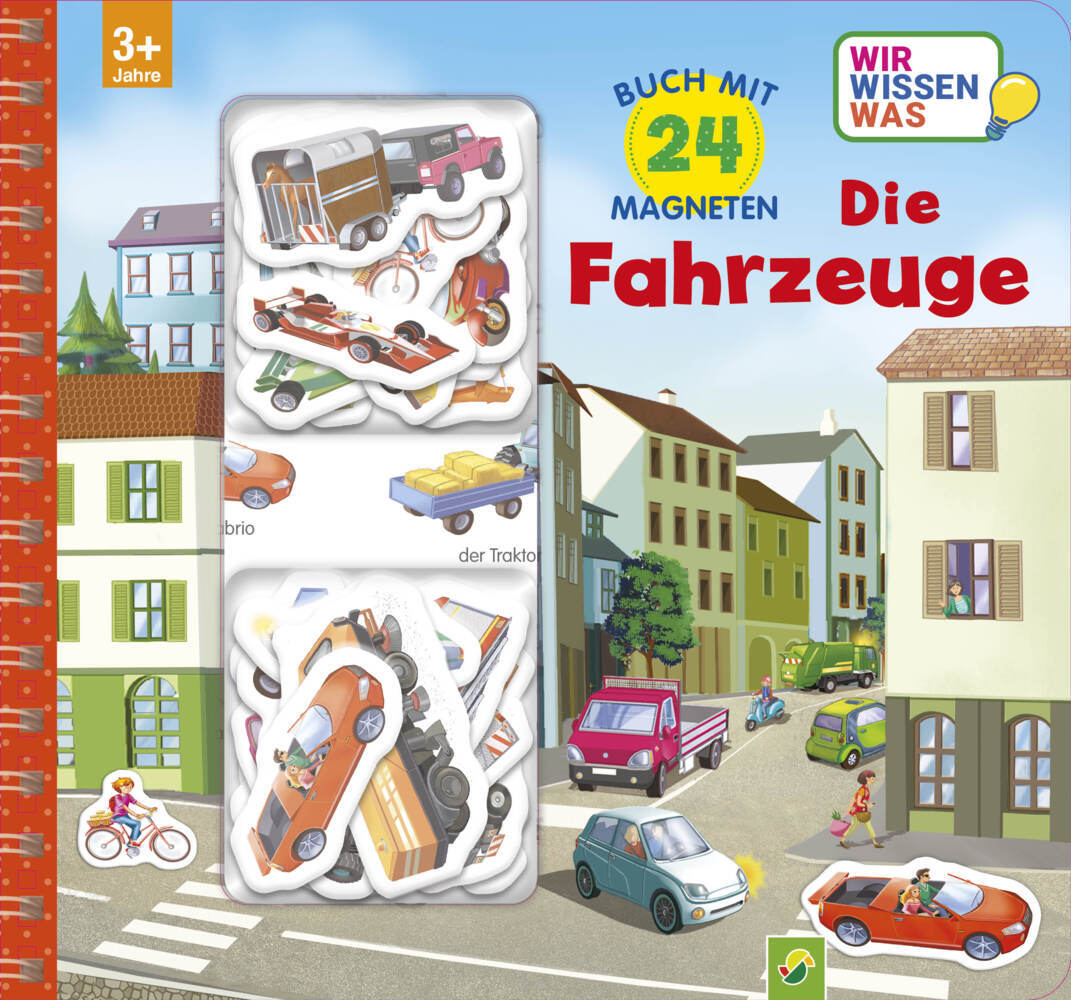 Magnetbuch Die Fahrzeuge mit 24 Magneten (Laura Teller)