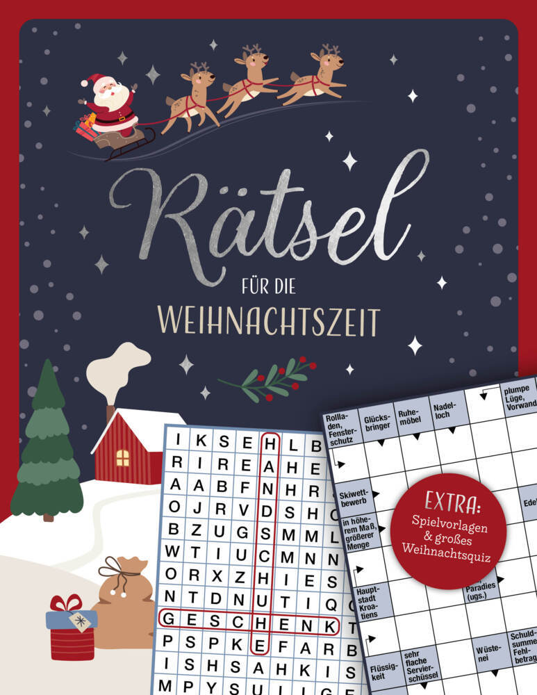 Rätsel für die Weihnachtszeit I Rätselbuch für Erwachsene