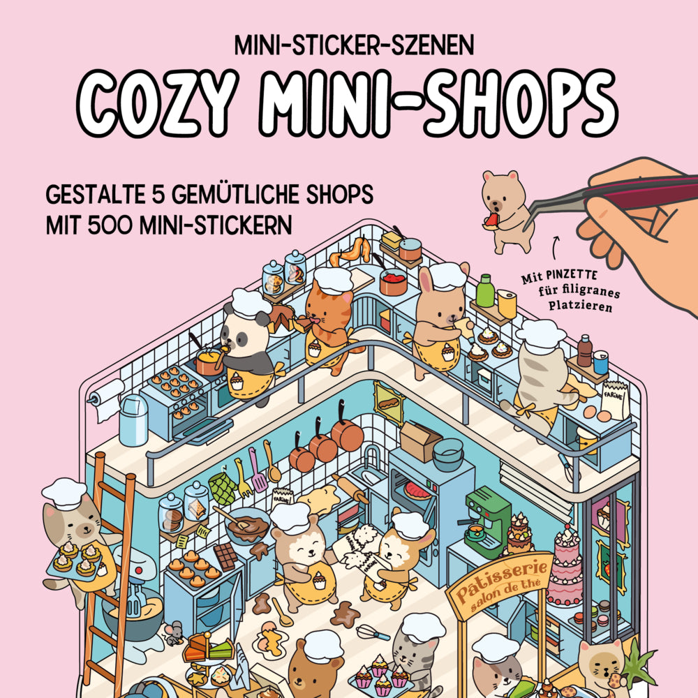 Mini-Sticker-Szenen - Cozy Mini-Shops I 3D-Sticker