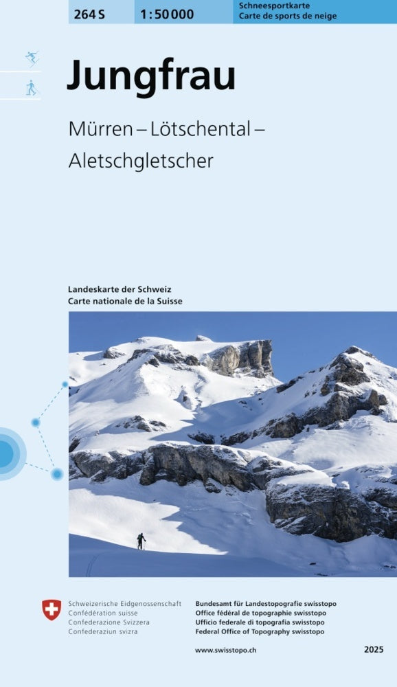 264S Jungfrau Schneesportkarte (Bundesamt Für Landestopografie Swisstopo)