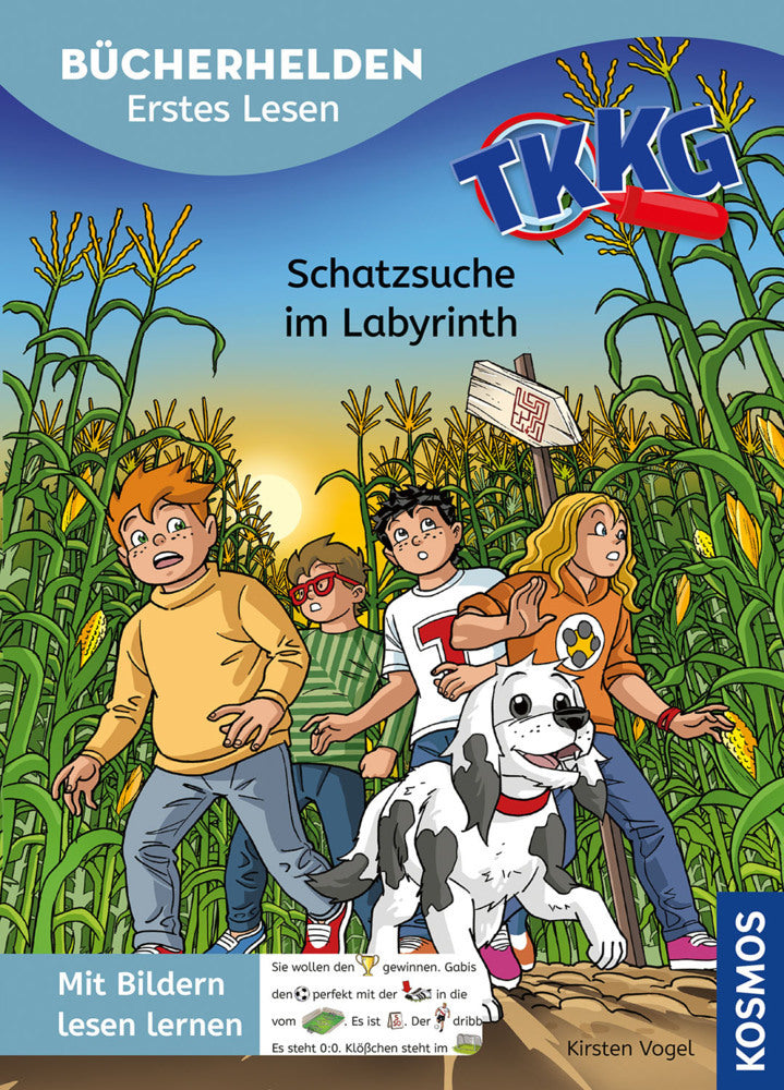 TKKG Junior, Bücherhelden, Erstes Lesen, Schatzsuche im Labyrinth (Kirsten Vogel)