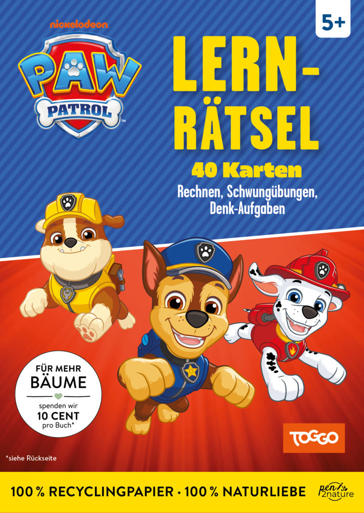 PAW Patrol Lernspaß 40 Karten (Pen2Nature)