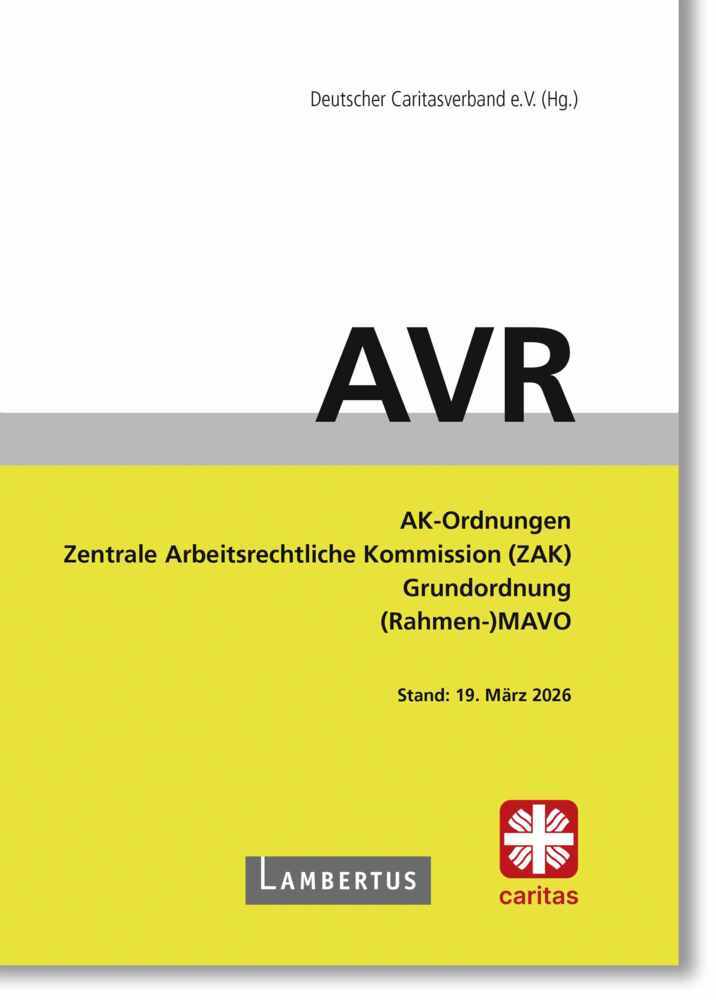 AVR Buchausgabe 2026 (Deutscher Caritasverband)