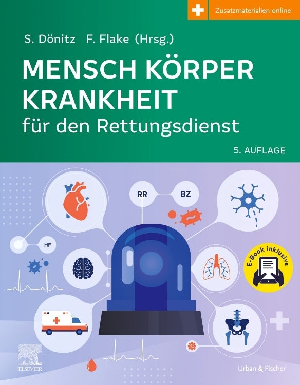 Mensch Körper Krankheit für den Rettungsdienst + E-Book (Frank Flake)