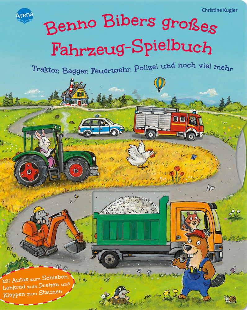 Benno Bibers großes Fahrzeug-Spielbuch. Traktor, Bagger, Feuerwehr, Polizei und noch viel mehr (Christine Kugler)