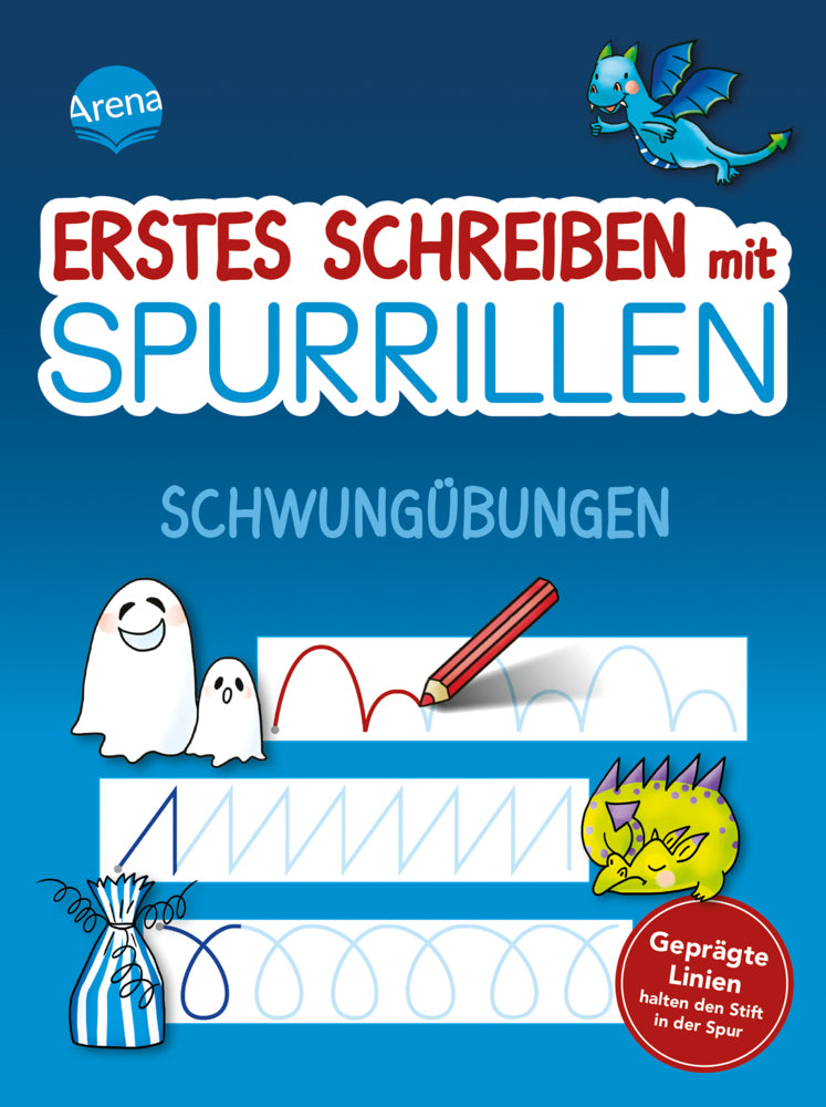 Erstes Schreiben mit Spurrillen. Schwungübungen (Helen Seeberg)