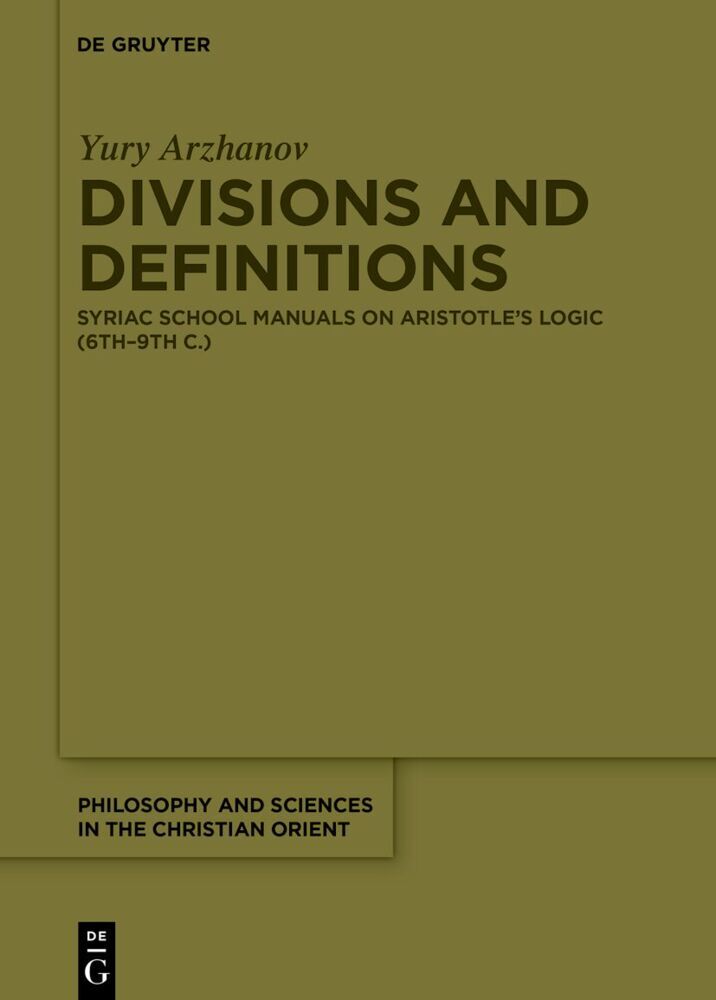 Divisions and Definitions (Yury Arzhanov)