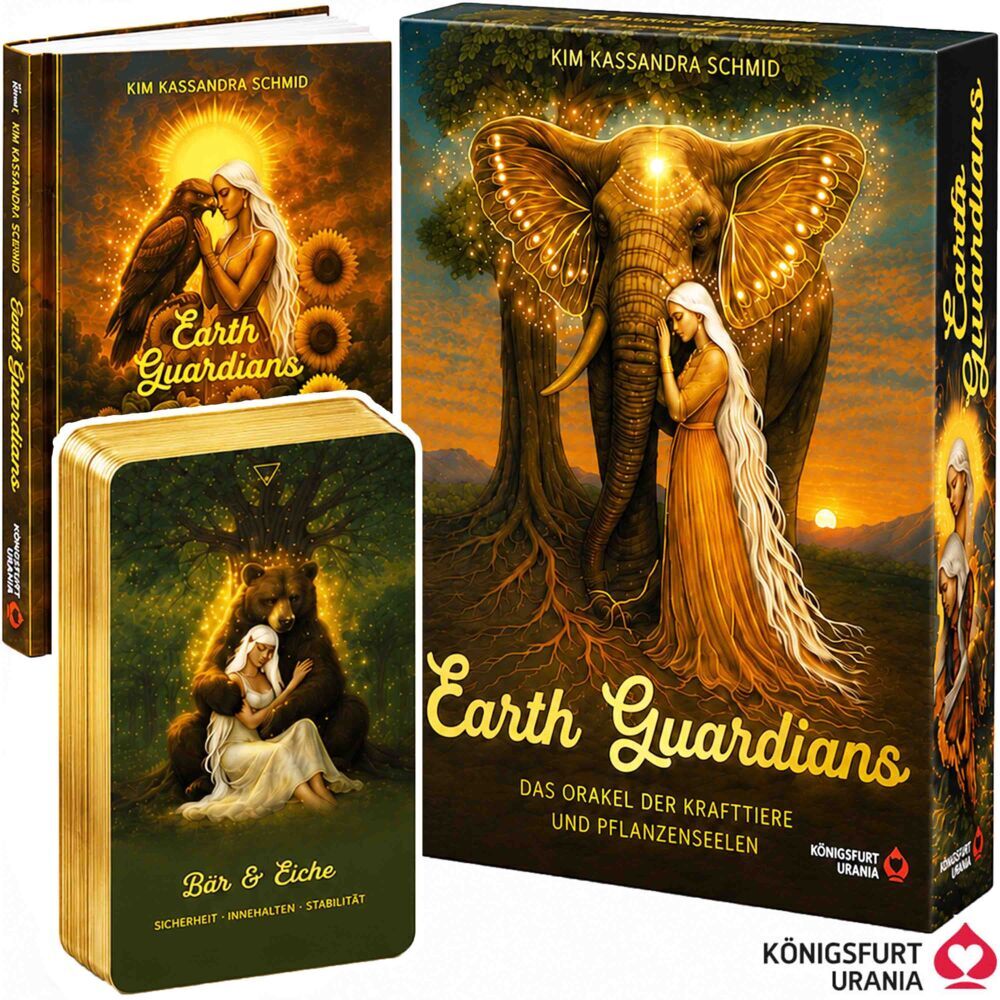Earth Guardians - Das Orakel der Krafttiere und Pflanzenseelen - 46 farbige Karten, 172-seitiges farbiges Booklet, m. 1 Beilage (Kim Kassandra Schmid)