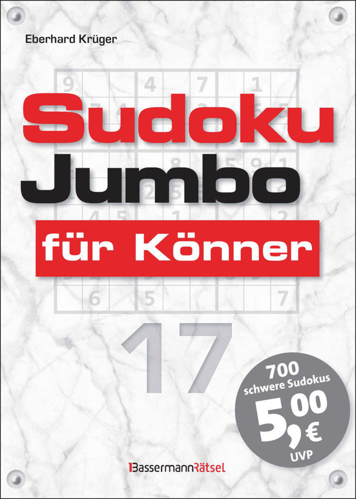 Sudokujumbo für Könner 17 (Eberhard Krüger)