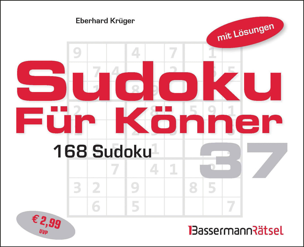 Sudoku für Könner 37 (Eberhard Krüger)