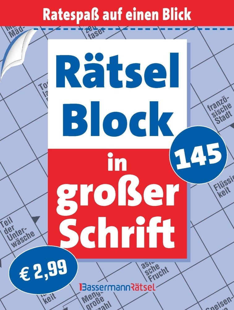 Rätselblock in großer Schrift 145 (Eberhard Krüger)