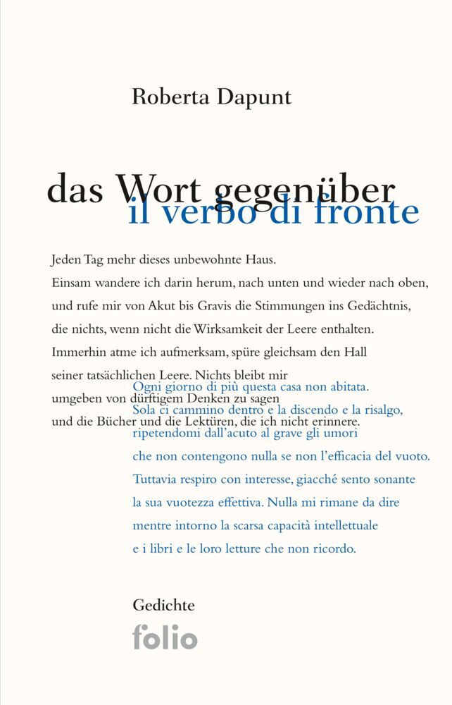 Das Wort gegenüber (Roberta Dapunt)