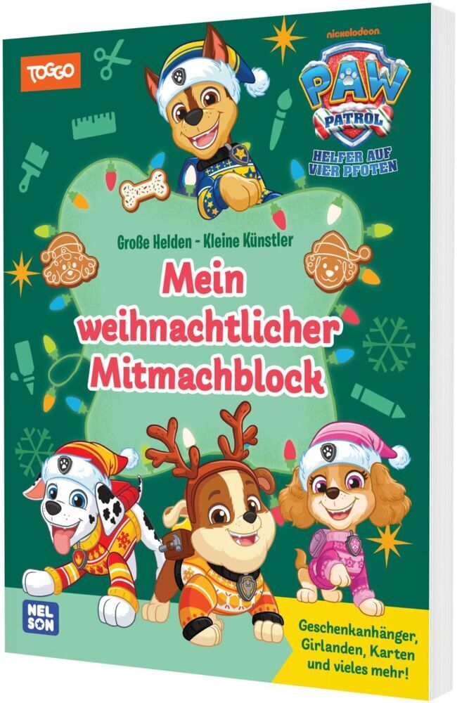 PAW Patrol Mitmachbuch: Mein weihnachtlicher Mitmachblock