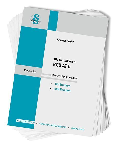 Die Karteikarten BGB AT II (Karl-Edmund Hemmer)
