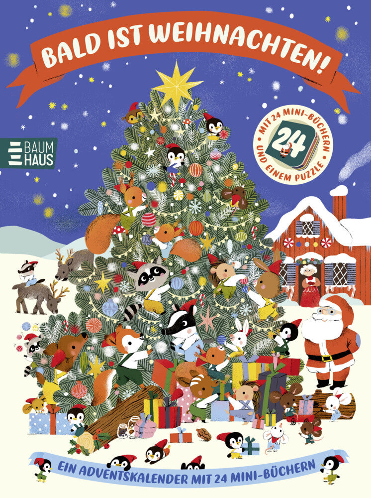 Bald ist Weihnachten! Ein Adventskalender mit 24 Mini-Büchern (Maria Neradova)