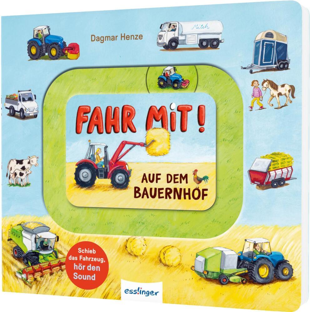 Meine Schiebebahn-Pappe (Soundbuch): Fahr mit auf dem Bauernhof (Julia Klee)