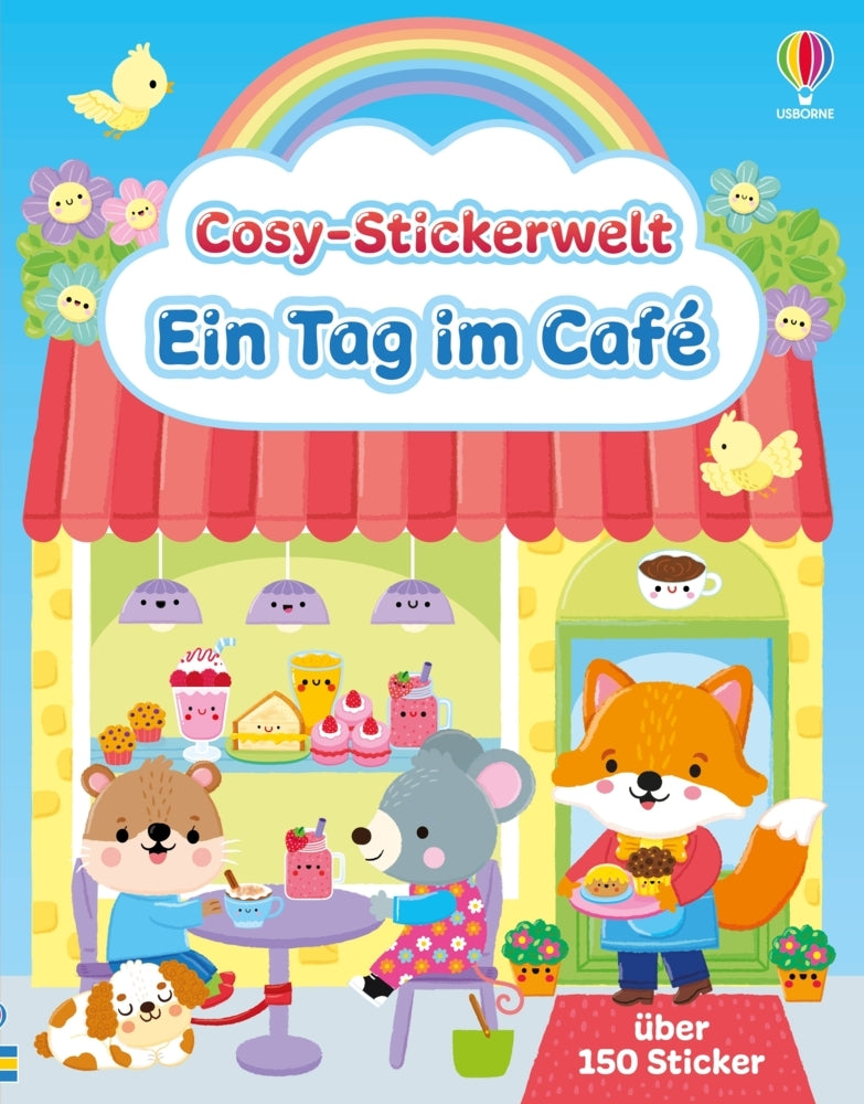 Cosy-Stickerwelt: Ein Tag im Café (Lesley Sims)