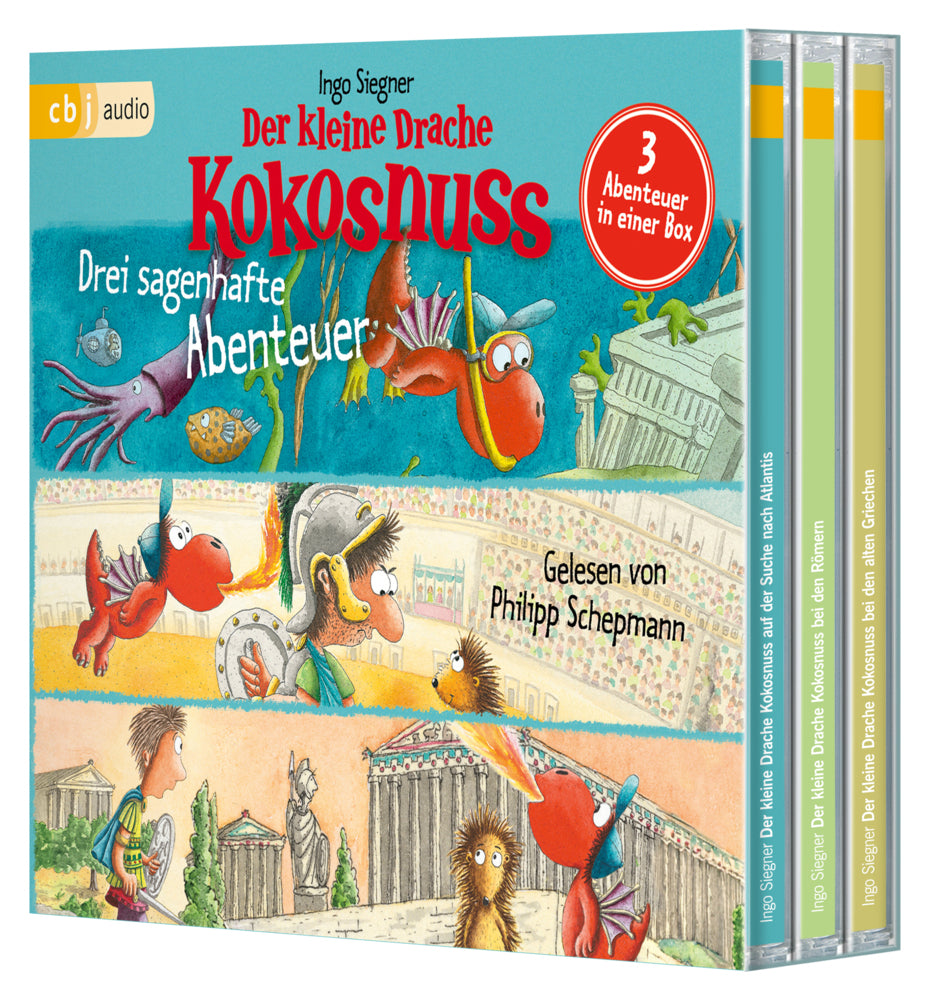 Der kleine Drache Kokosnuss - Drei sagenhafte Abenteuer, 3 Audio-CD (Ingo Siegner)