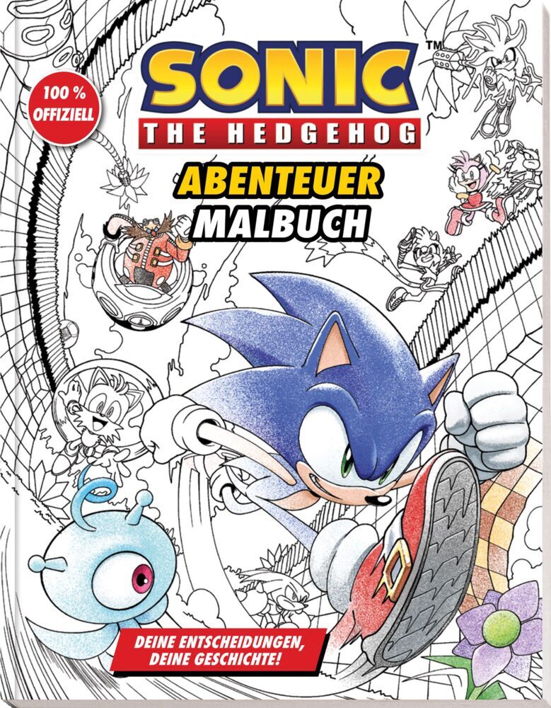 Sonic The Hedgehog: Das offizielle Abenteuer-Malbuch - Deine Entscheidungen, deine Geschichte! (Ian Flynn)