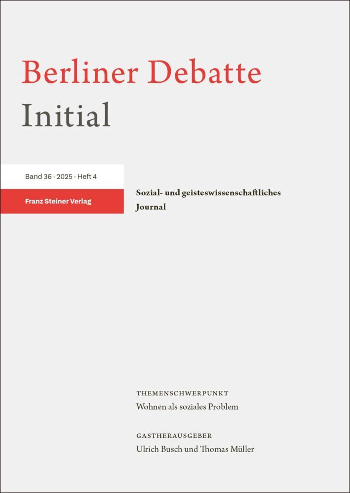 Berliner Debatte Initial 36 (2025) 4 (Berliner Debatte Initial E.V.)
