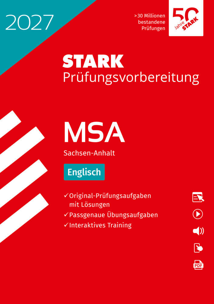 STARK Englisch - MSA (Mittlerer Schulabschluss) 2027 Sachsen-Anhalt - Prüfungsvorbereitung, m. 1 Buch, m. 1 Beilage