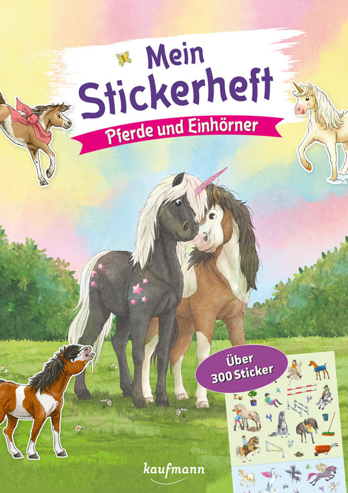 Mein Stickerheft - Pferde und Einhörner (Klara Kamlah)