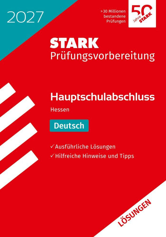 STARK Lösungen zu Deutsch - Hauptschulabschluss 2027 Hessen - Prüfungsvorbereitung
