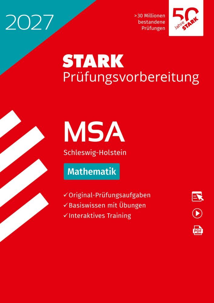 STARK Mathematik - MSA 2027 Schleswig-Holstein - Prüfungsvorbereitung, m. 1 Buch, m. 1 Beilage