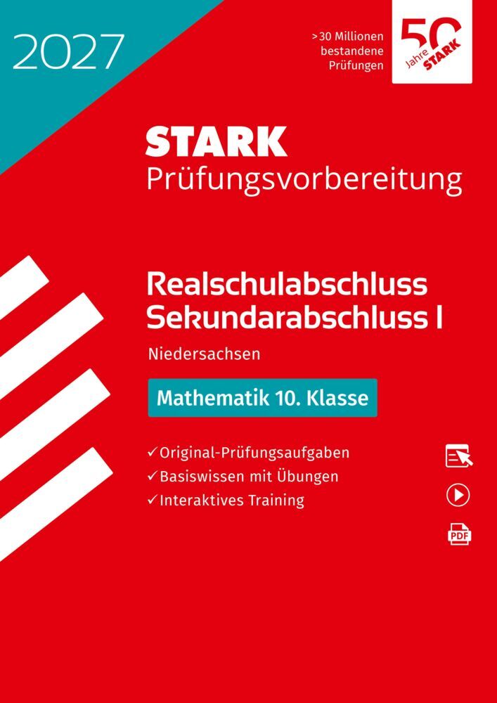 STARK Mathematik - Realschulabschluss 2027 Niedersachsen - Prüfungsvorbereitung, m. 1 Buch, m. 1 Beilage