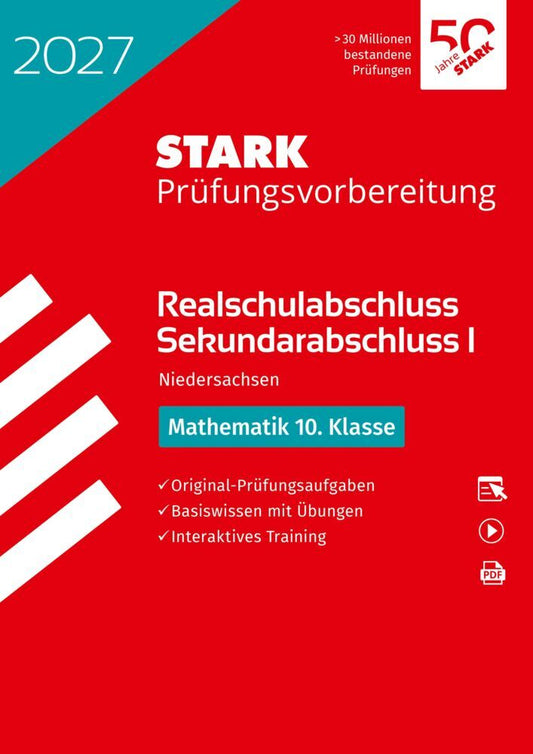 STARK Mathematik - Realschulabschluss 2027 Niedersachsen - Prüfungsvorbereitung, m. 1 Buch, m. 1 Beilage