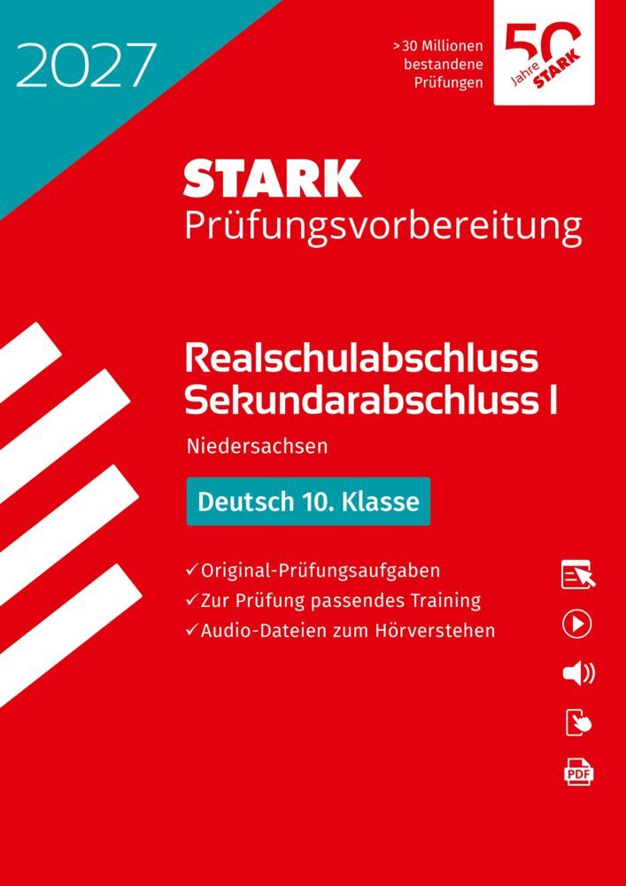 STARK Deutsch - Realschulabschluss 2027 Niedersachsen - Prüfungsvorbereitung, m. 1 Buch, m. 1 Beilage