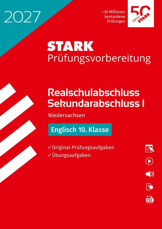 STARK Englisch - Realschulabschluss 2027 Niedersachsen - Prüfungsvorbereitung, m. 1 Buch, m. 1 Beilage